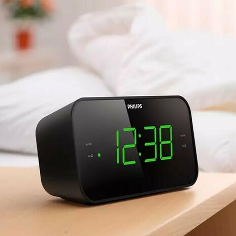 Ραδιορολόι Philips TAR3306 Ψηφιακό Επιτραπέζιο με Ξυπνητήρι Μαύρο